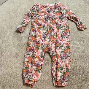 Angel Dear Floral Jumpsuit 12-18 Months